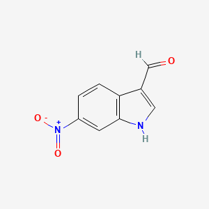 6-Nitro-1H-indole-3-carbaldehyde chemical structure (CAS 10553-13-6)