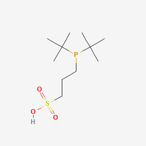 3-(Di-tert-butylphosphino)propane-1-sulfonic acid chemical structure (CAS 1055888-89-5)