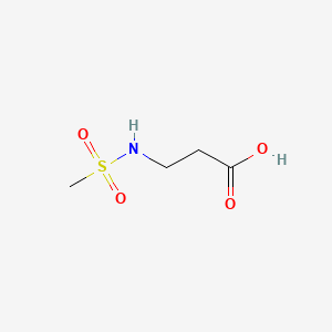 3-(Methylsulfonamido)propanoic acid chemical structure (CAS 105611-92-5)