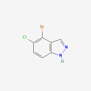 4-Bromo-5-chloro-1H-indazole chemical structure (CAS 1056264-74-4)