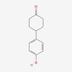 4-(4-Hydroxyphenyl)cyclohexanone chemical structure (CAS 105640-07-1)