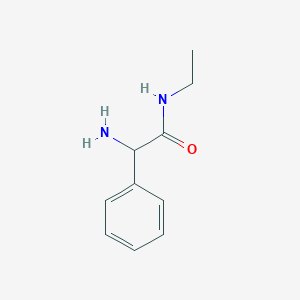 2-Amino-N-ethyl-2-phenylacetamide chemical structure (CAS 1056448-94-2)