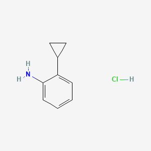 2-Cyclopropylaniline hydrochloride chemical structure (CAS 1056454-83-1)