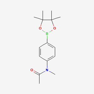 N-Methyl-N-(4-(4,4,5,5-tetramethyl-1,3,2-dioxaborolan-2-yl)phenyl)acetamide chemical structure (CAS 1056456-21-3)