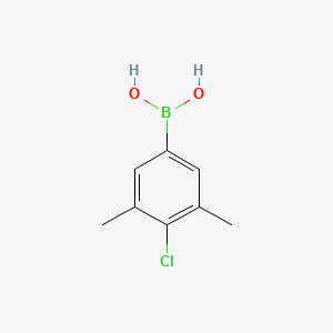 (4-Chloro-3,5-dimethylphenyl)boronic acid chemical structure (CAS 1056475-86-5)
