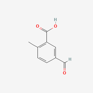 5-Formyl-2-methylbenzoic acid chemical structure (CAS 105650-34-8)