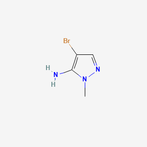 4-Bromo-1-methyl-1H-pyrazol-5-amine chemical structure (CAS 105675-85-2)