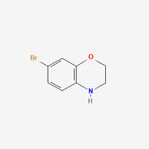 7-Bromo-3,4-dihydro-2H-benzo[b][1,4]oxazine chemical structure (CAS 105679-22-9)