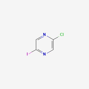 2-Chloro-5-iodopyrazine chemical structure (CAS 1057216-55-3)