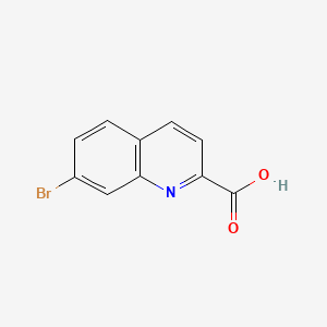 7-Bromoquinoline-2-carboxylic acid chemical structure (CAS 1057217-63-6)