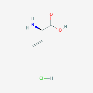 (R)-2-Aminobut-3-enoic acid hydrochloride chemical structure (CAS 105763-41-5)