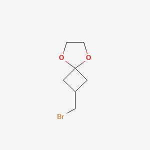 2-(Bromomethyl)-5,8-dioxaspiro[3.4]octane chemical structure (CAS 1057641-71-0)