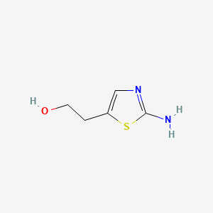 2-Amino-5-(2-hydroxyethyl)thiazole chemical structure (CAS 105773-93-1)
