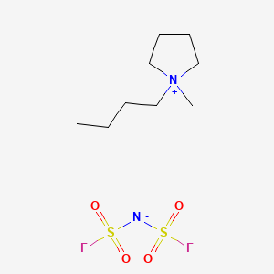 1-Butyl-1-methylpyrrolidinium bis(fluorosulfonyl)imide chemical structure (CAS 1057745-51-3)