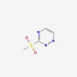 3-(Methylsulfonyl)-1,2,4-triazine chemical structure (CAS 105783-77-5)