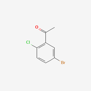 1-(5-Bromo-2-chlorophenyl)ethanone chemical structure (CAS 105884-19-3)