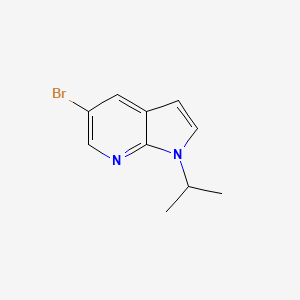 5-Bromo-1-isopropyl-1H-pyrrolo[2,3-b]pyridine chemical structure (CAS 1059064-04-8)