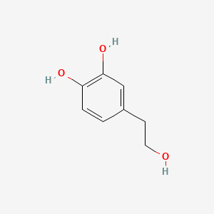 2-(3,4-Dihydroxyphenyl)ethanol chemical structure (CAS 10597-60-1)