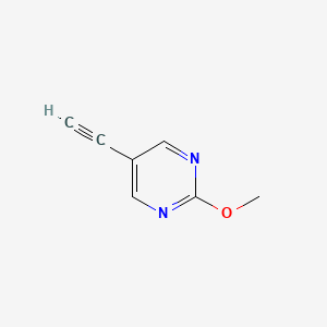 5-Ethynyl-2-methoxypyrimidine chemical structure (CAS 1059705-07-5)