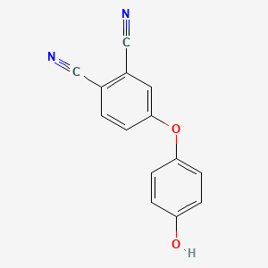 4-(4-Hydroxyphenoxy)phthalonitrile chemical structure (CAS 105985-10-2)