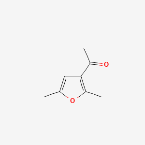 1-(2,5-Dimethylfuran-3-yl)ethanone chemical structure (CAS 10599-70-9)