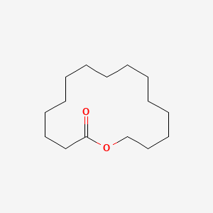 Oxacyclohexadecan-2-one chemical structure (CAS 106-02-5)