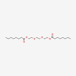 (Ethane-1,2-diylbis(oxy))bis(ethane-2,1-diyl) dioctanoate chemical structure (CAS 106-10-5)