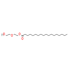 Polyethyleneglycolmonostearate chemical structure (CAS 106-11-6)