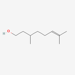 3,7-Dimethyloct-6-en-1-ol chemical structure (CAS 106-22-9)