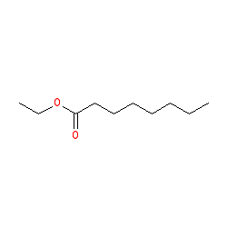 Ethyl octanoate chemical structure (CAS 106-32-1)