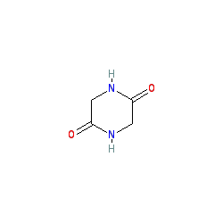 Piperazine-2,5-dione chemical structure (CAS 106-57-0)