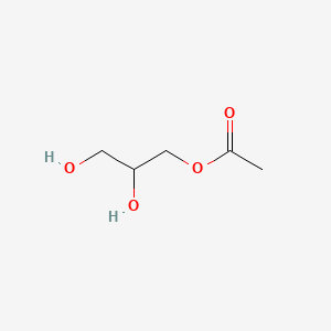 2,3-Dihydroxypropyl acetate chemical structure (CAS 106-61-6)