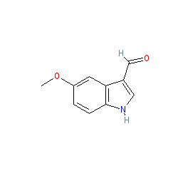 5-Methoxy-1H-indole-3-carbaldehyde chemical structure (CAS 10601-19-1)