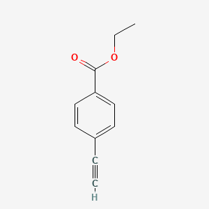Ethyl 4-ethynylbenzoate chemical structure (CAS 10602-03-6)