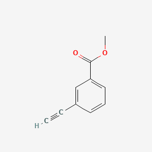 Methyl 3-ethynylbenzoate chemical structure (CAS 10602-06-9)