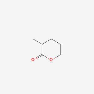 3-Methyltetrahydro-2H-pyran-2-one chemical structure (CAS 10603-03-9)