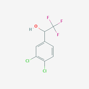 1-(3,4-Dichlorophenyl)-2,2,2-trifluoroethan-1-ol chemical structure (CAS 106044-11-5)