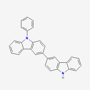 9-Phenyl-3,3'-bicarbazolyl chemical structure (CAS 1060735-14-9)