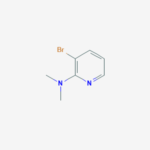 3-Bromo-N,N-dimethylpyridin-2-amine chemical structure (CAS 1060801-39-9)