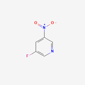 3-Fluoro-5-nitropyridine chemical structure (CAS 1060804-39-8)