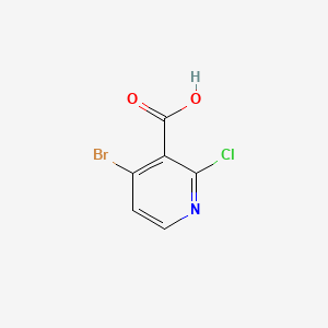 4-Bromo-2-chloronicotinic acid chemical structure (CAS 1060805-68-6)