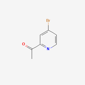 1-(4-Bromopyridin-2-yl)ethanone chemical structure (CAS 1060805-69-7)
