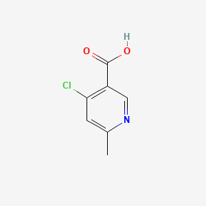 4-Chloro-6-methylnicotinic acid chemical structure (CAS 1060805-95-9)