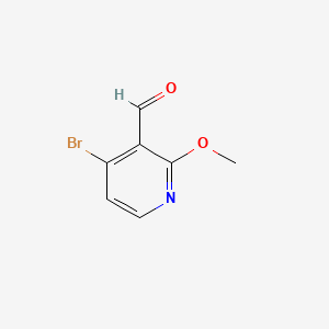 4-Bromo-2-methoxynicotinaldehyde chemical structure (CAS 1060806-59-8)