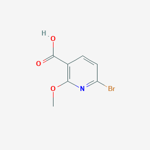 6-Bromo-2-methoxynicotinic acid chemical structure (CAS 1060806-62-3)
