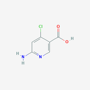 6-Amino-4-chloronicotinic acid chemical structure (CAS 1060808-94-7)