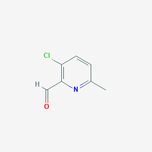 3-Chloro-6-methylpicolinaldehyde chemical structure (CAS 1060810-01-6)