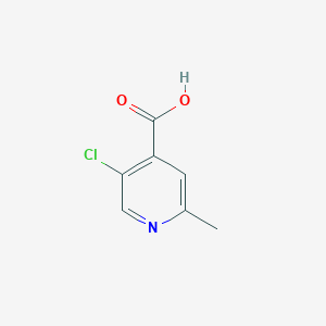 5-Chloro-2-methylisonicotinic acid chemical structure (CAS 1060810-03-8)