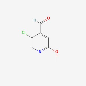 5-Chloro-2-methoxyisonicotinaldehyde chemical structure (CAS 1060810-36-7)