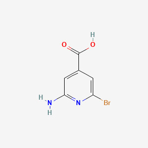2-Amino-6-bromoisonicotinic acid chemical structure (CAS 1060811-29-1)